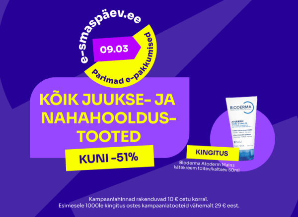 Kõik juukse- ja nahahooldustooted kuni -51%