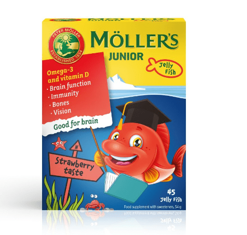 MÖLLER'S JUNIOR GEELKALAKESED MAASIKAMAITSELISED N45