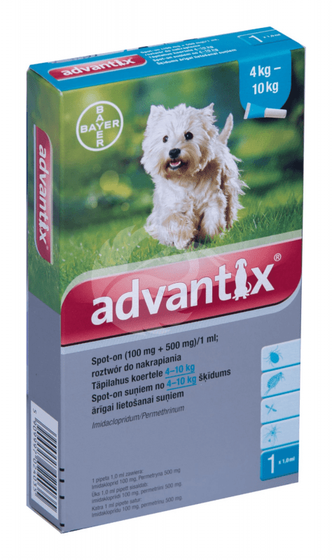 ADVANTIX TÄPILAHUS 500MG+100MG 1ML 1ML N1
