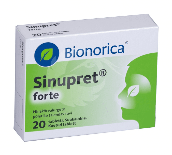 SINUPRET FORTE KAETUD TBL 12MG+36MG+36MG+36MG+36MG N20