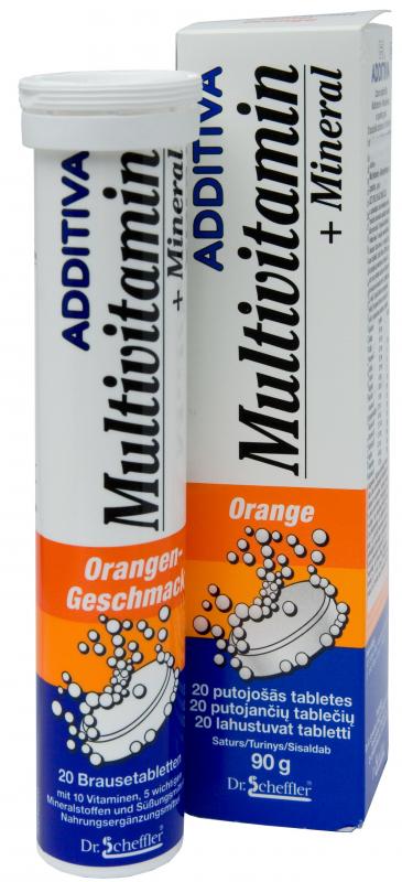 ADDITIVA MULTIVITAMIN+MINERAL ORANGE LAHUS TBL. N20