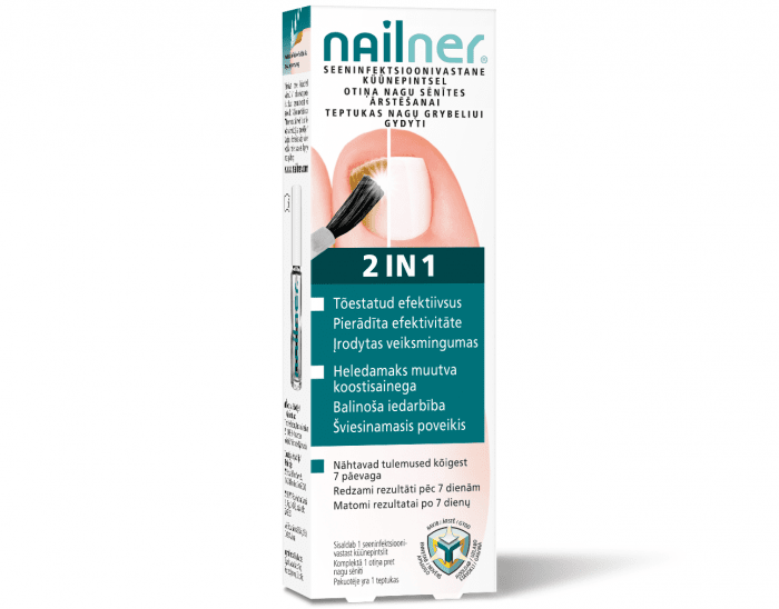 NAILNER 2IN1 KÜÜNEPINTSEL SEENHAIGUSTE RAVIKS 5ML