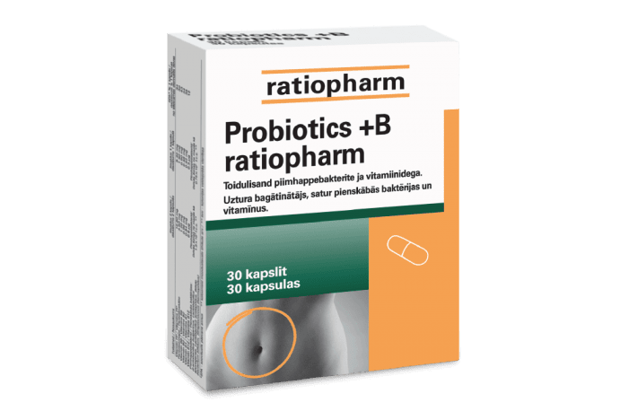 PROBIOTICS+B RATIOPHARM CAPS 390MG N30