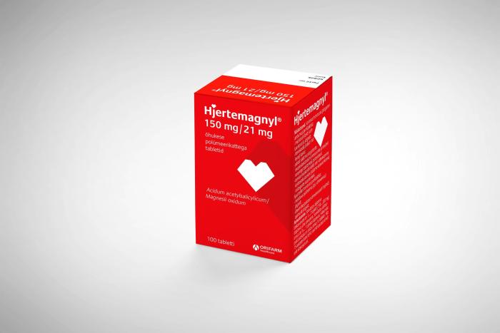 HJERTEMAGNYL ÕHUKE POLÜMEERKATTEGA TBL 150MG+21MG N100
