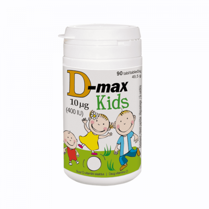 D-MAX KIDS NÄRIMISTBL 10MCG PIRNIMAITSELINE N90