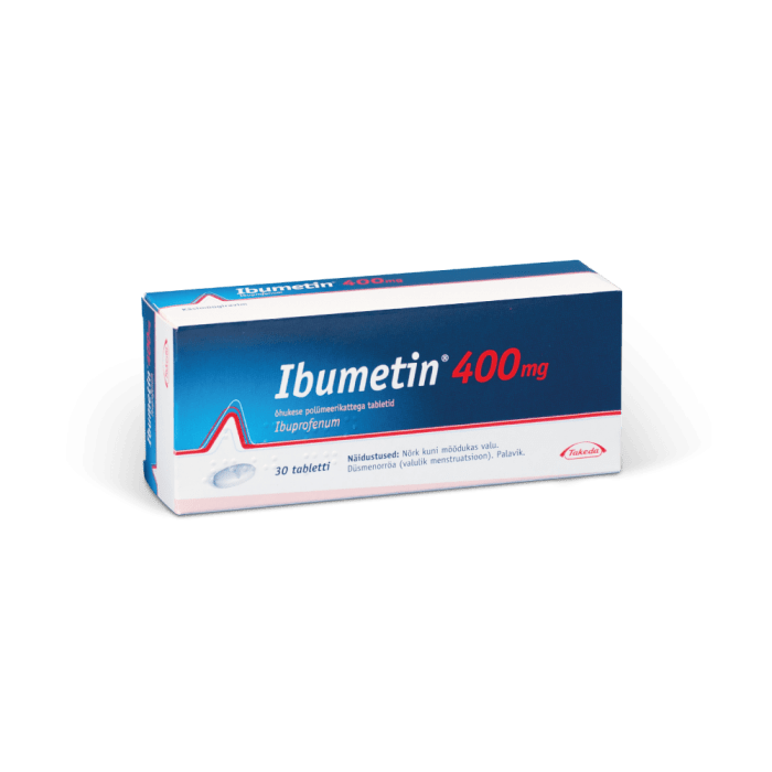 IBUMETIN ÕHUKE POLÜMEERKATTEGA TBL 400MG N30