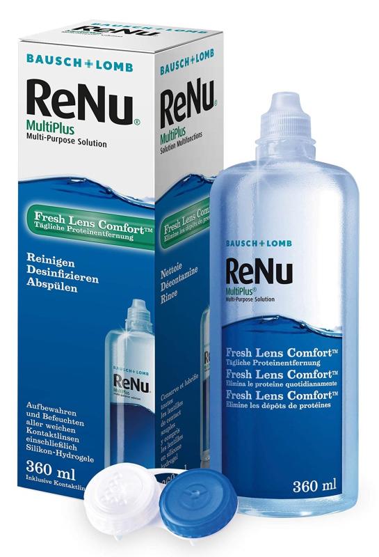 RENU MULTI PLUS KONTEINER + KONTAKTLÄÄTSE. DESIFINTSEERITUD LAHUS 60ML