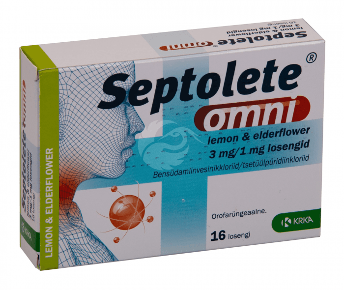 SEPTOLETE OMNI SIDRUNI JA LEEDRIPUU LOSENG 3MG +1MG N16