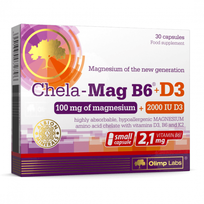 OLIMPLABS CHELA-MAG B6+D3 KAPSLID N30