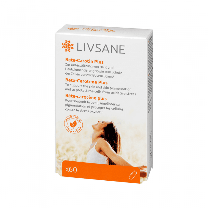 LIVSANE BEETA-KAROTEEN PLUS KAPSLID N60
