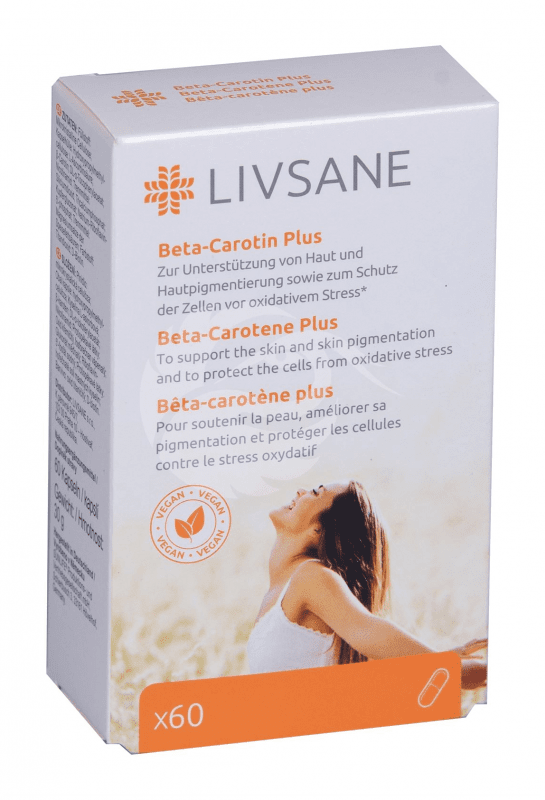 LIVSANE BEETA-KAROTEEN PLUS KAPSLID N60