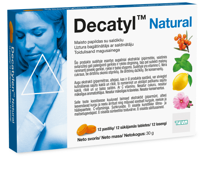 DECATYL NATURAL LOSENGID N12