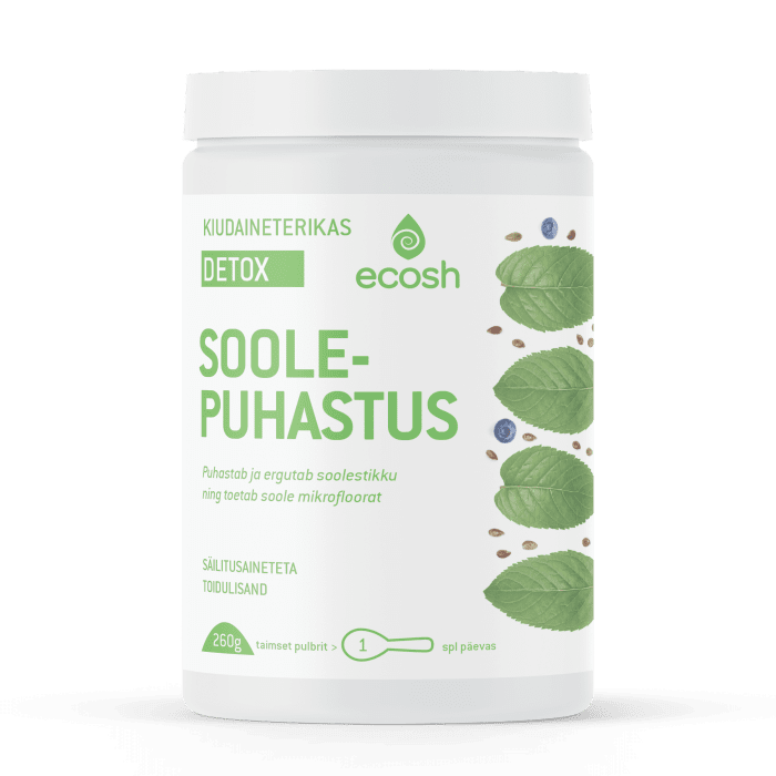 ECOSH DETOX KIUDAINETERIKAS SOOLEPUHASTUS PULBER 260G
