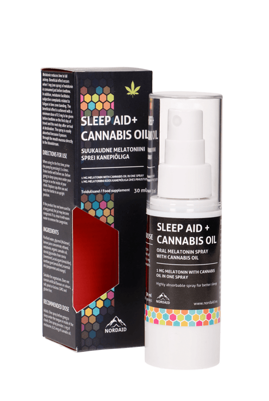 NORDAID SLEEP AID MELATONIIN KANEPIÕLI SPREI 30ML