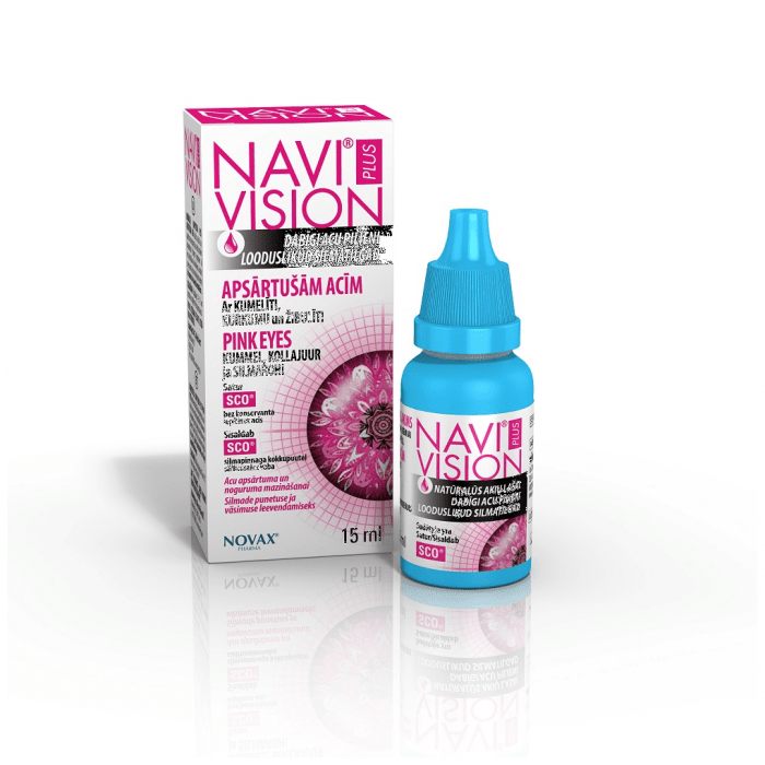 NAVI VISION PLUS PINK EYES SILMATILGAD 15ML
