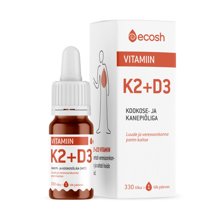 ECOSH VITAMIIN K2+D3 TILGAD 10ML