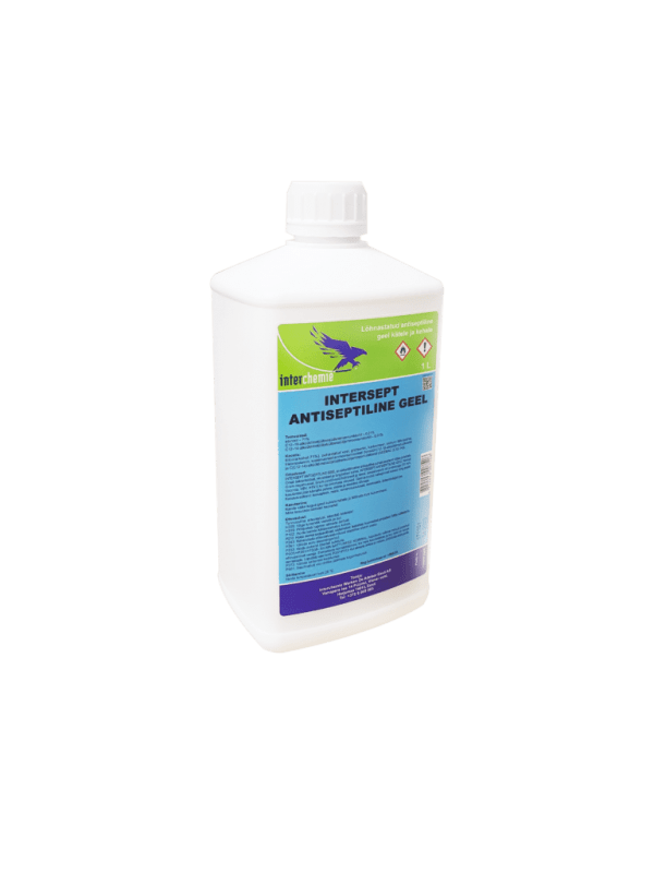 INTERSEPT ANTISEPTILINE GEEL KÄTELE/KEHALE SIDRUNILÕHN 1L