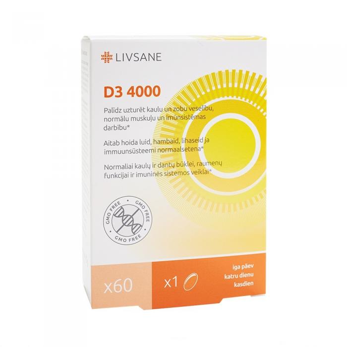 LIVSANE VITAMIIN D PEHMEKAPSLID 4000IU N60