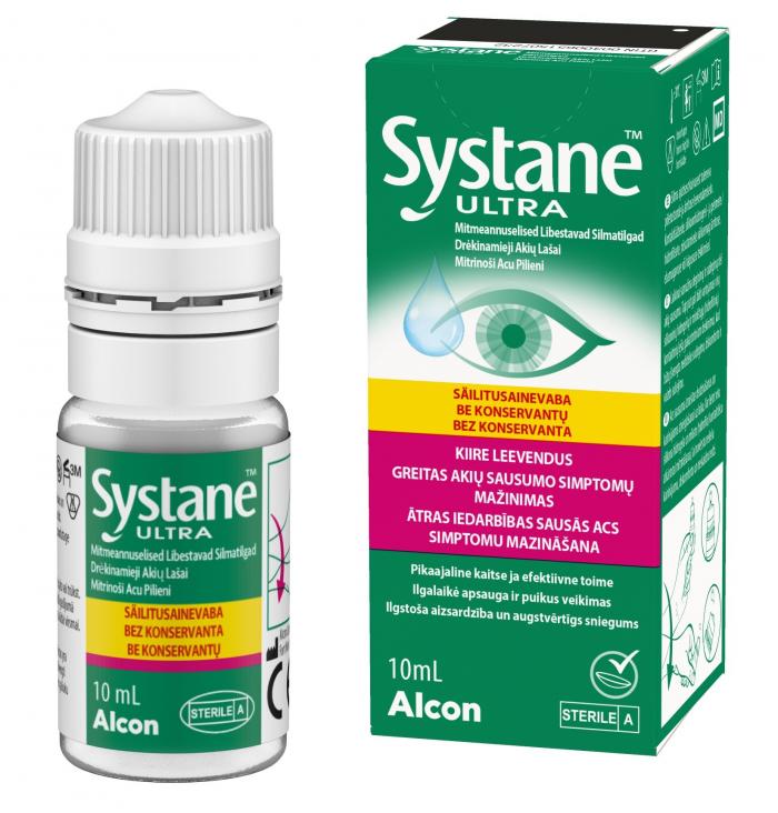 SYSTANE ULTRA SILMATILGAD NIISUTAVAD SÄILITUSAINETA 10ML