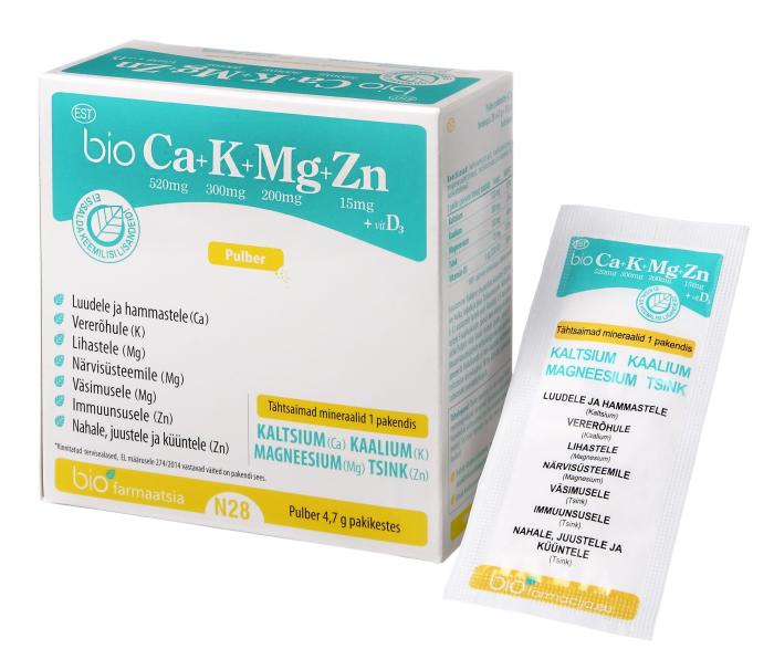 BIOCA+K+MG+ZN+VITAMIIN D3 PULBER N28+N28