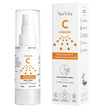 NORVITA VITAMIIN C SUUKAUDNE SPREI 250MG 30ML