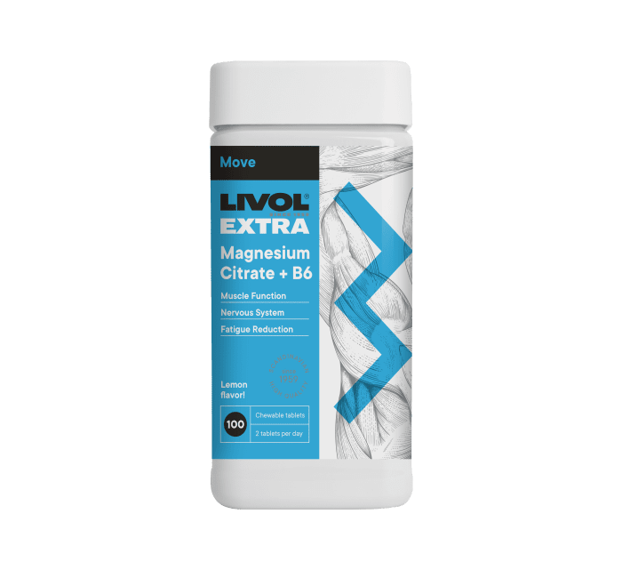 LIVOL EXTRA MAGNEESIUMTSITRAAT +B6 NÄRIMISTBL SIDRUNI N100