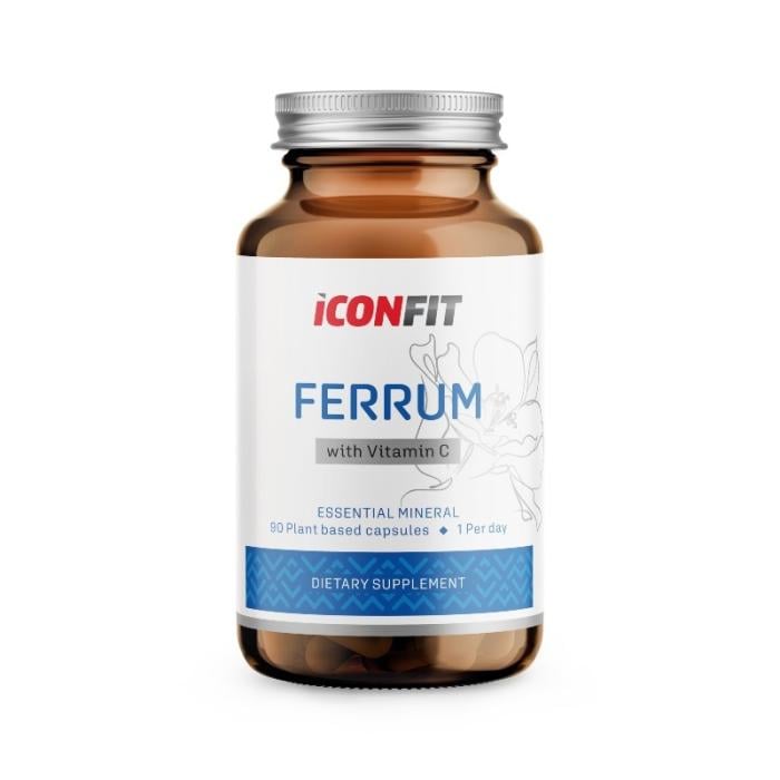 ICONFIT BIOAKTIIVNE RAUD 20MG + VITAMIIN C KAPSLID N90