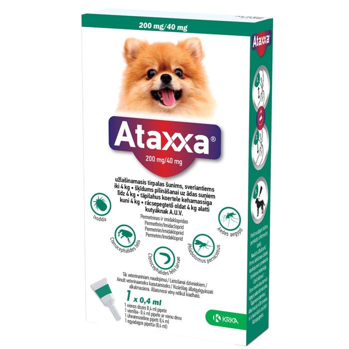 ATAXXA TÄPILAHUS KORTELE 200MG/40MG SOL 0.4 ML N1