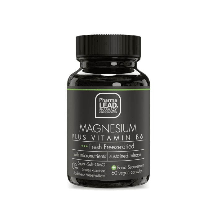 PHARMA LEAD MAGNEESIUM + VITAMIIN B6 KAPSLID N60