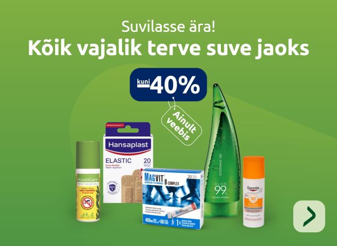 Kõik vajalik terve suve jaoks kuni -40%