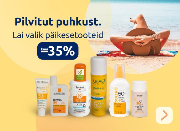 Lai valik päikesekaitsetooteid kuni -35%