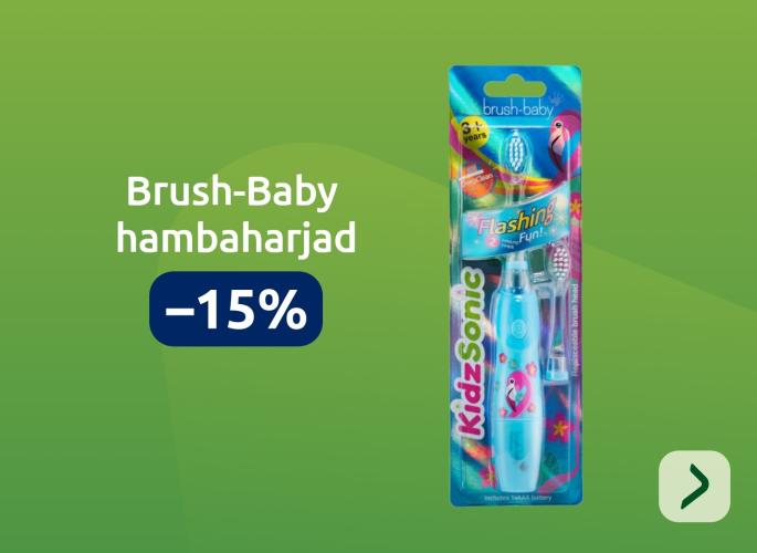 Brush-Baby hambaharjad -15%