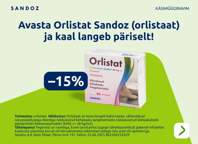 Orlistat -15%