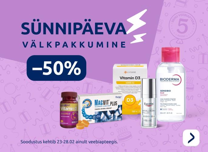 Sünnipäeva välkpakkumine 23.-28.02