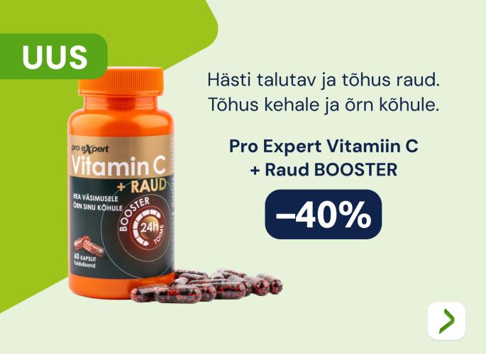 Pro Expert vitamiin C+ raud booster -40%