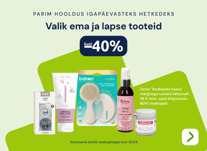 Valik ema ja lapse tooteid kuni -40%