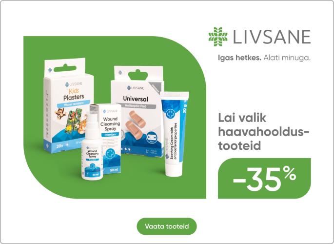 Livsane haavahooldustooted -35%