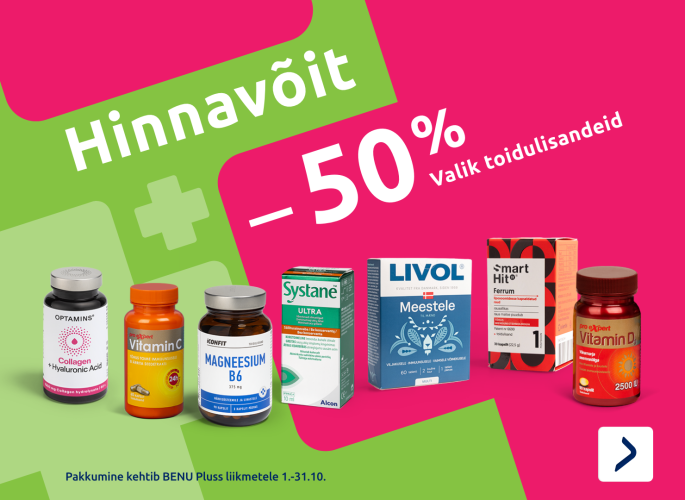 Hinnavõit -50%