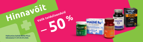 Hinnavõit -50%