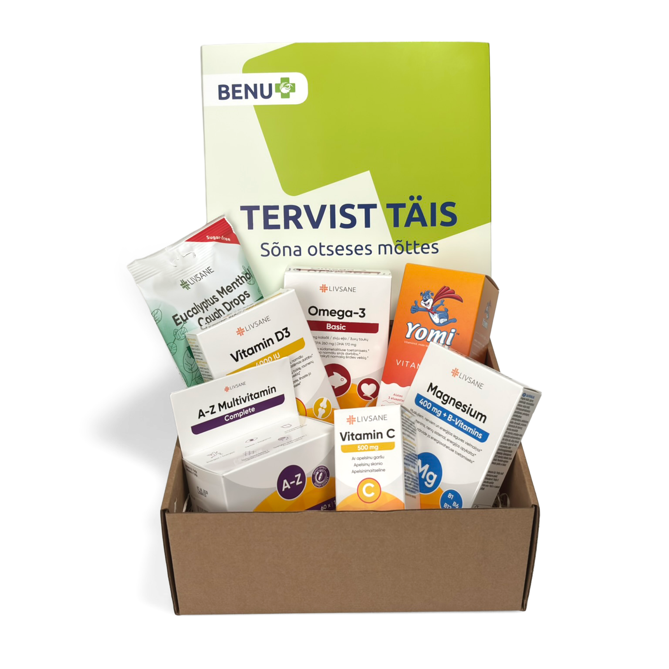 Kingituseks tervisekarp, ostes tervise- ja ilutooteid v&auml;hemalt 119 &euro; eest. Vaata l&auml;hemalt.&nbsp;
&nbsp;

&nbsp;

&nbsp;