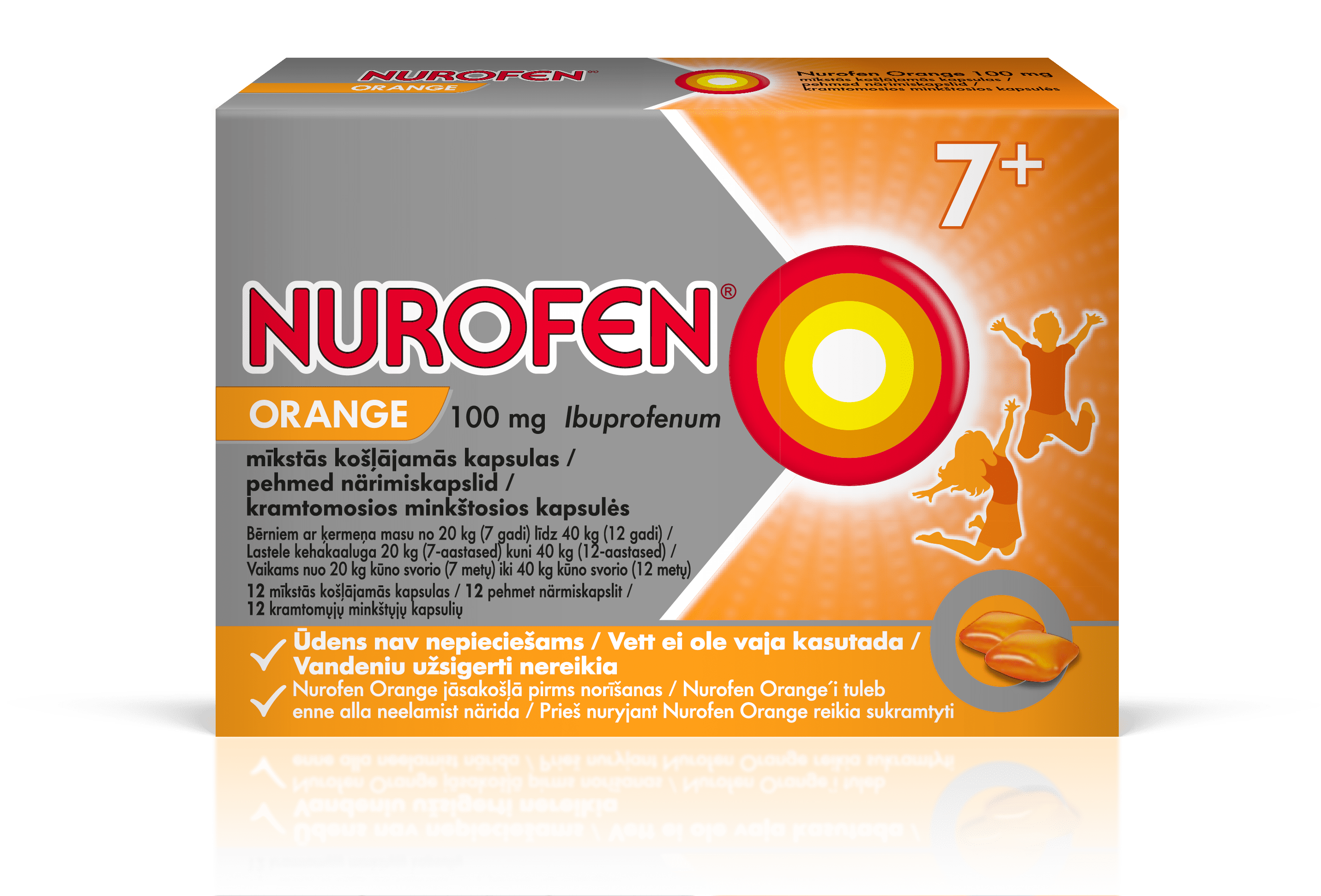 Нурофен в 1 триместре. Nurofen Orange 100мг капсулы с Польши. Нурофен экспресс 100 мг. Нурофен интенсив таблетки. Нурофен оранжевый.