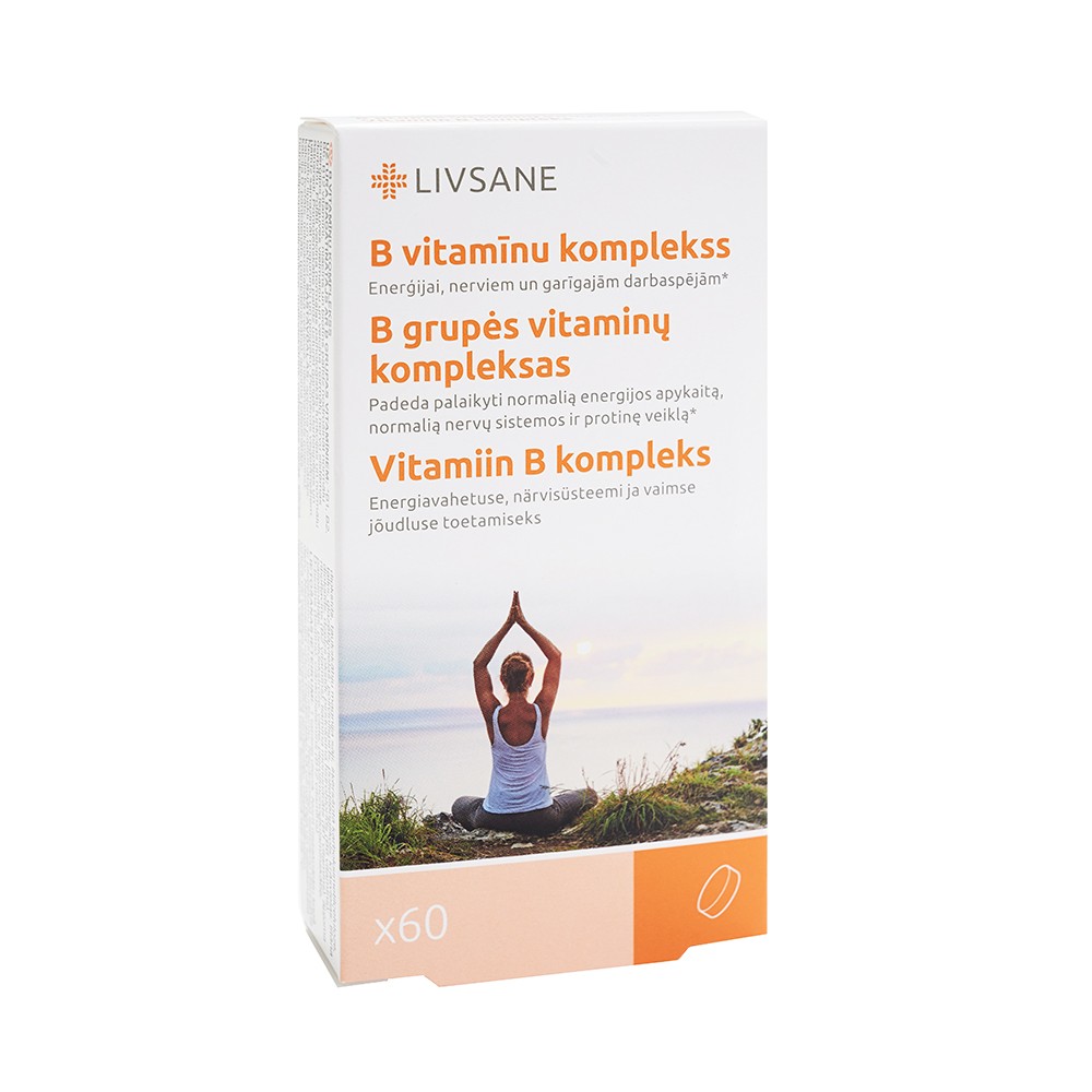 LIVSANE VITAMIIN B KOMPLEKS TBL TUGEVATOIMELINE N60